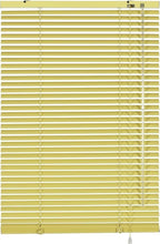 Aluminium Jalousie Fenster 110x175cm Sichtschutz Rollo Gelb Klemmbar Verstellbar
