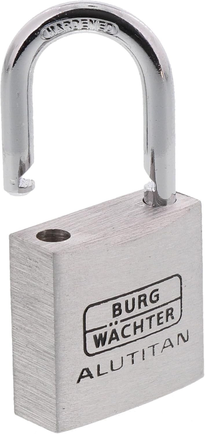 BURG-WÄCHTER 770 30 Alutitan Schloss 30mm Aluminium Leicht Rostfrei Stabil
