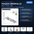 BURG-WÄCHTER Panzer Überfalle Set PCC 80 Schloss inkl 222 30 Einbruchschutz