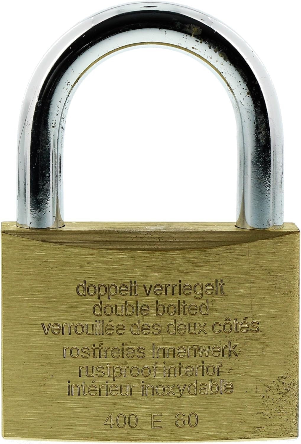 BURG-WÄCHTER Vorhängeschloss 60mm Magno 400 E 9,5mm Bügel Stabil Messing Neu