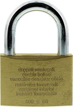 BURG-WÄCHTER Vorhängeschloss 60mm Magno 400 E 9,5mm Bügel Stabil Messing Neu