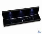 ASERON LED Schmuckbox 23cm Samt Etui Halskette Armband Geschenk