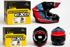 Scorpion EXO VX-16 Air GEM Motocross Helm Schwarz Rot Blau Offroad XXL