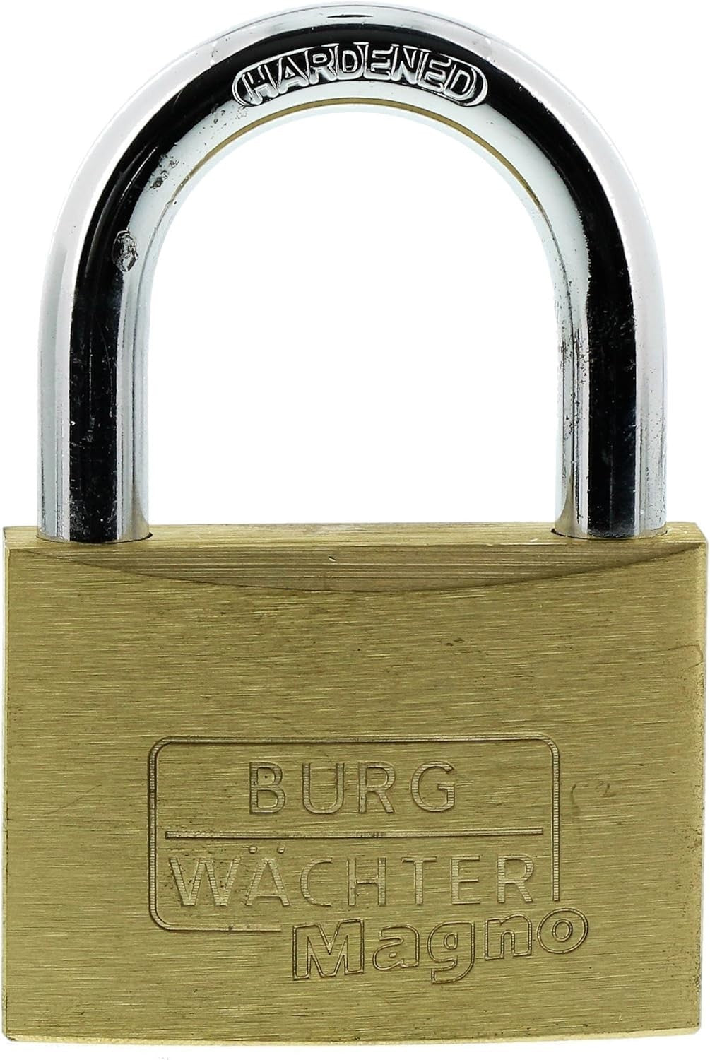 BURG-WÄCHTER Vorhängeschloss 60mm Magno 400 E 9,5mm Bügel Stabil Messing Neu