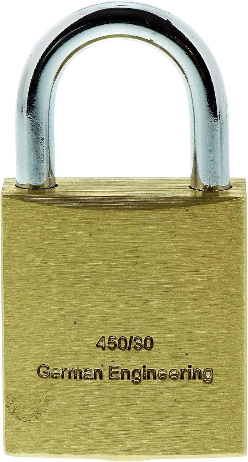 2x BURG-WÄCHTER Boccia 450 30 Vorhängeschloss 5mm Kneifschutz Set Stabil Sicher
