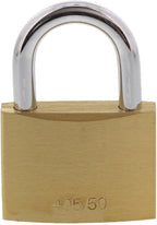 2 X BURG-WÄCHTER Secu Lock 50 mm Vorhängeschloss  Messing Sicher Stabil