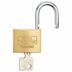 2xBurg Wächter 40/2 Vorhangschloss 400 E Magno verschiedensperrend, Breite 40 mm