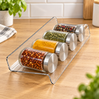 ASERON Acryl Organizer Gewürzregal Kosmetik Schublade 25 cm 1/2er Set