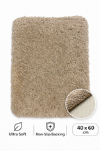 Badteppich 40x60 cm Shaggy Rutschfest Waschbar Badematte Weich 4 Farben