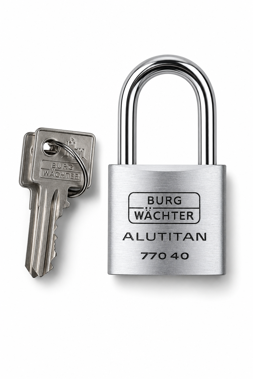 Burg-Wächter ALUTITAN 770 40 K1 GL Vorhängeschloss hoher Bügel