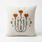 Kissenbezug 43x43 cm 2er Set Boho Punch Needle Sofa Dekokissen Hülle