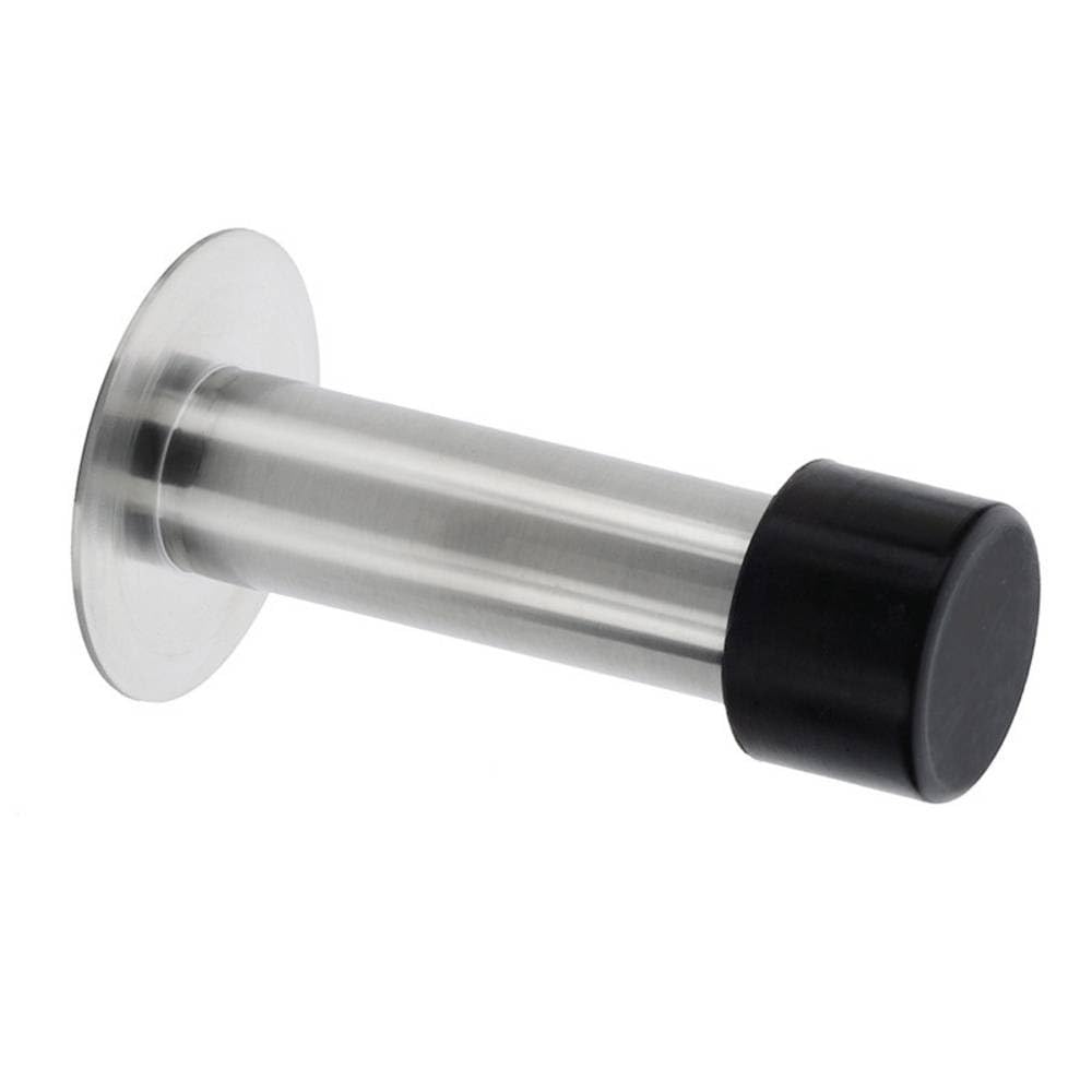 Burg-Wächter Wand-Türstopper, HxØ: 90 x 51 mm, TSW 2390 Ni SB, Edelstahl/Gummi