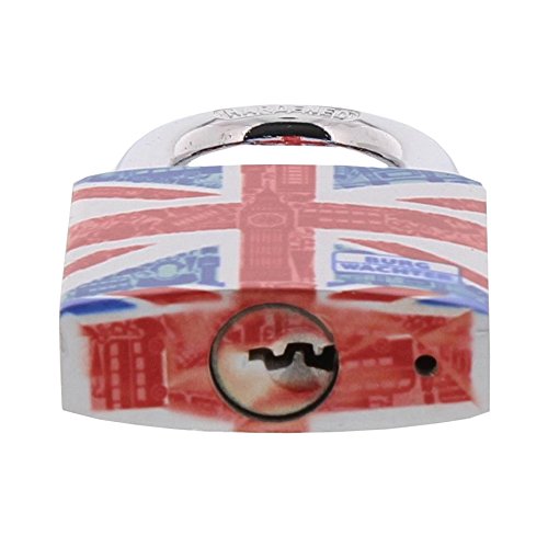 Burg-Wächter Zylinder Vorhangschloss, Motivschloss, Reiseschloss mit Zahlencode aus Aluminium, 771 F 40 London SB