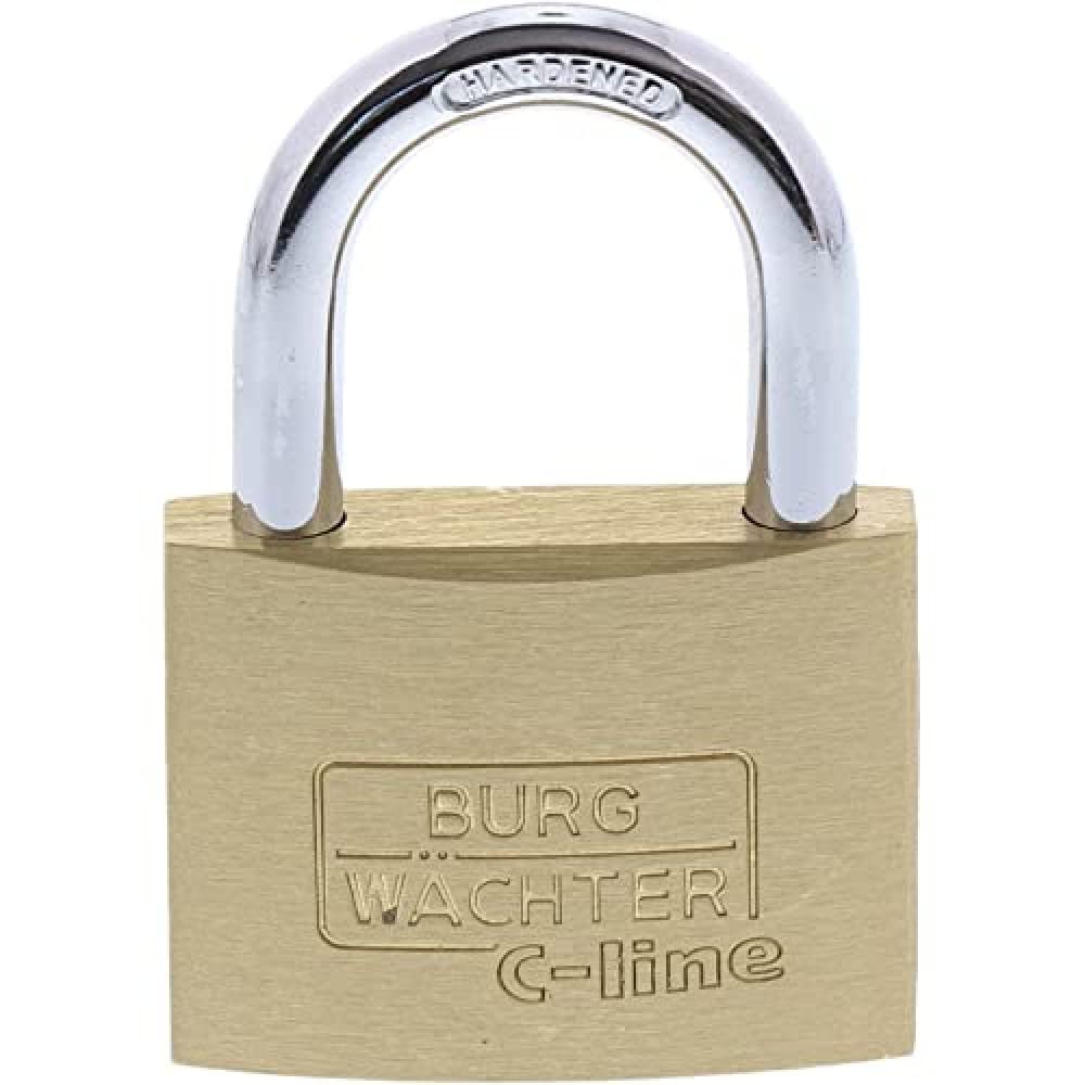 BURG-WÄCHTER Vorhängeschloss, 3 mm Bügelstärke, 2 Schlüssel, C-Line 222 15 SB