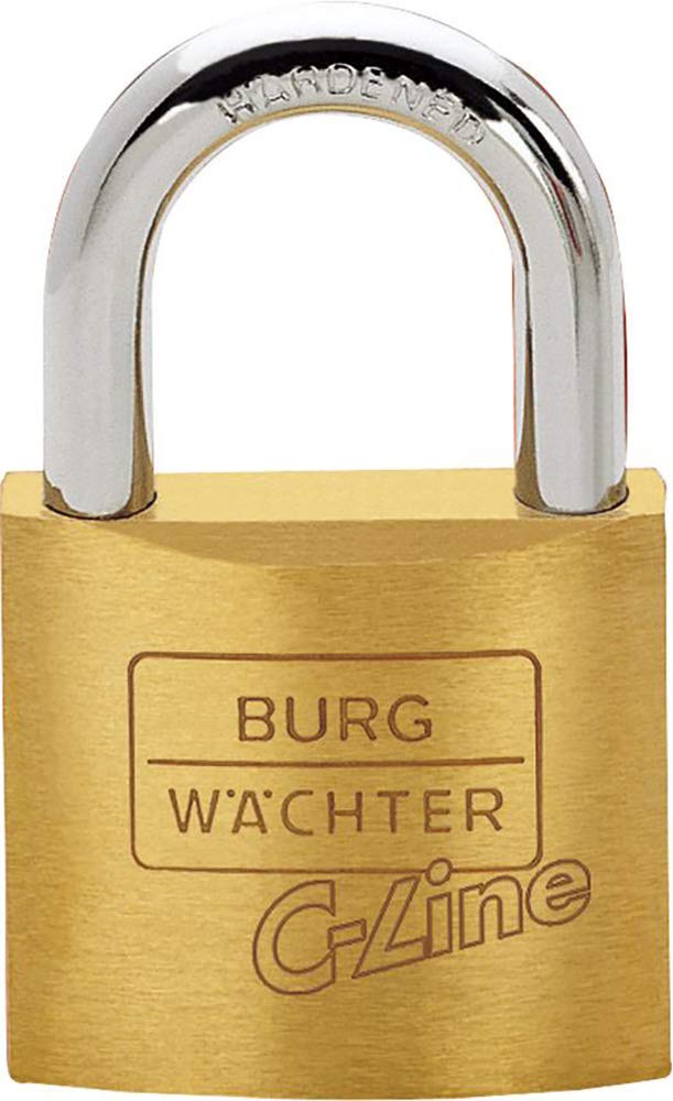 Burg Wächter Vorhangschloss 222 C-Line 3,5 x 10 x 11 mm Messing