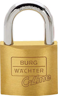 Burg Wächter Vorhangschloss 222 C-Line 4 x 12 x 12 mm messingfarben