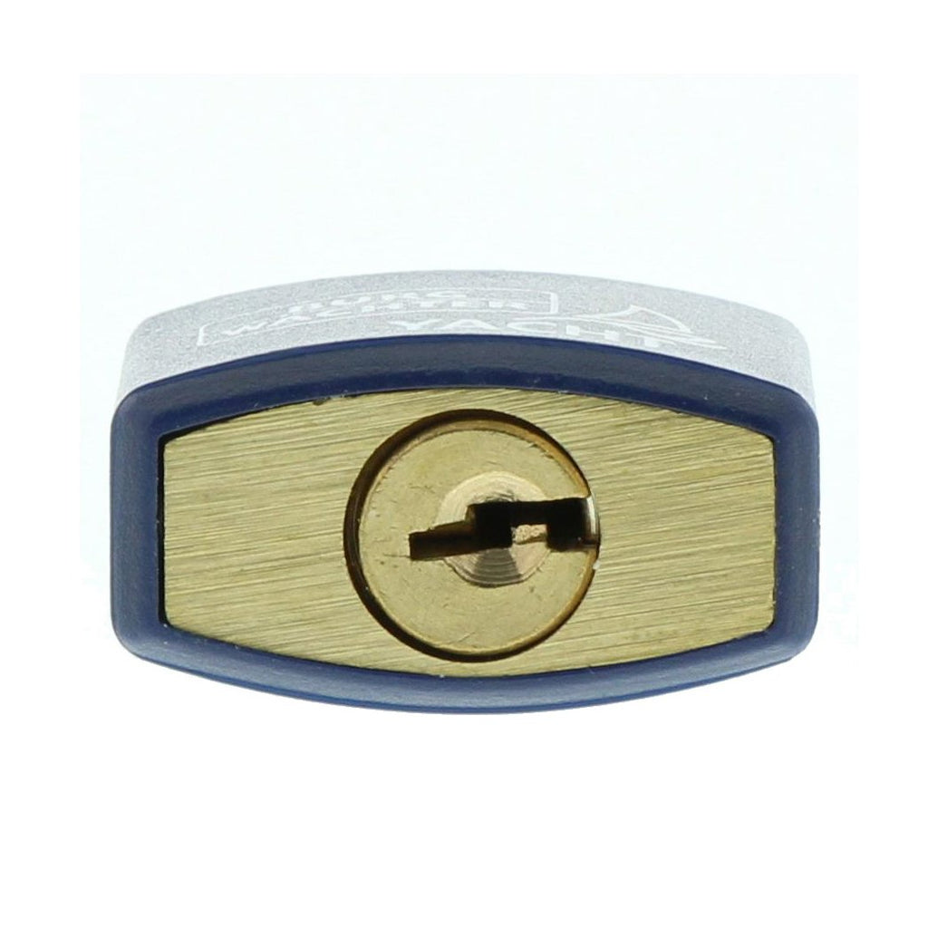 Burg-Wächter Vorhängeschloss Messing, Kunststoffmantel, 3, 5 mm Bügelstärke, Wetterfest, 2 Schlüssel, Yacht 460 NI 20 SB, 22mm