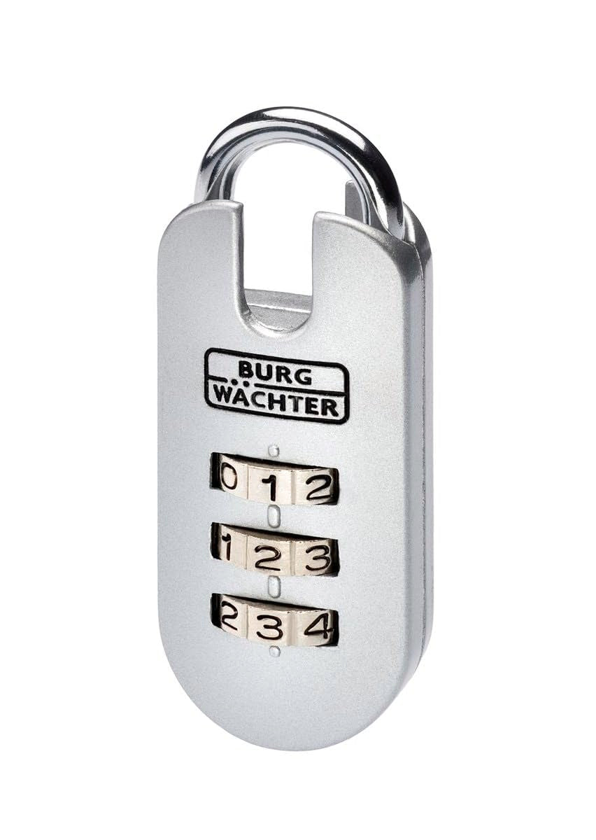 Burg-Wächter Verstellbares Zahlenschloss, Combi Lock 71 25 SB, Bügelstärke: 3,5 mm