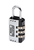 Burg-Wächter Verstellbares Zahlenschloss, 3,5 mm Bügelstärke, 3 Zahlenrollen, Combi Lock 72 25 SB