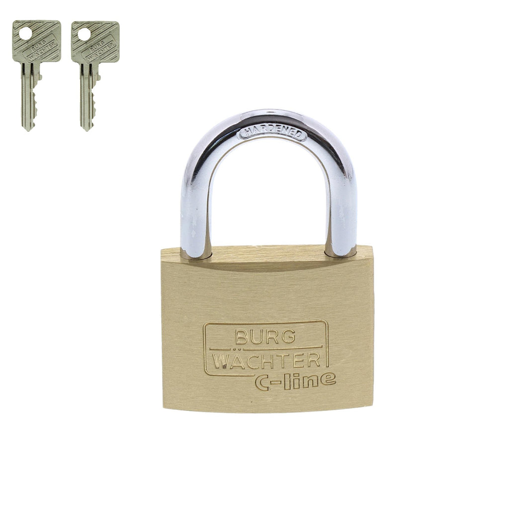 BURG-WÄCHTER Vorhängeschloss, 3 mm Bügelstärke, 2 Schlüssel, C-Line 222 15 SB