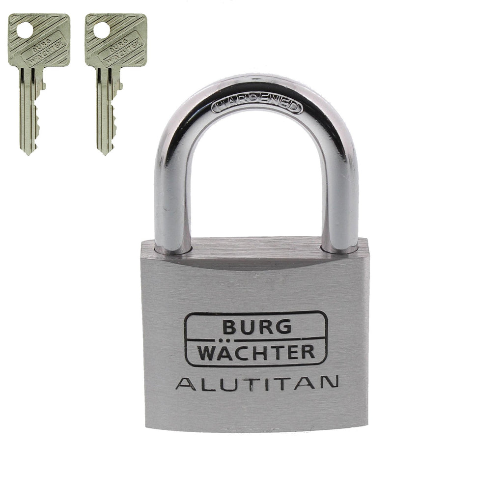 Burg-Wächter Zylinder-Vorhangschloss, 6,5 mm Bügelstärke, Alutitan 770 40 SB