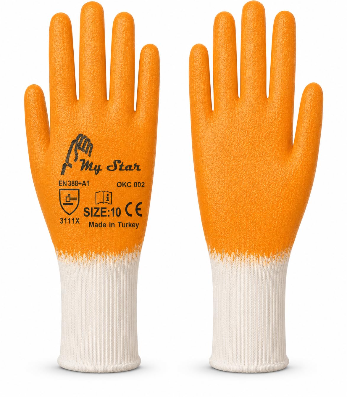 MY STAR Nitril-Arbeitshandschuhe EN388 L/XL