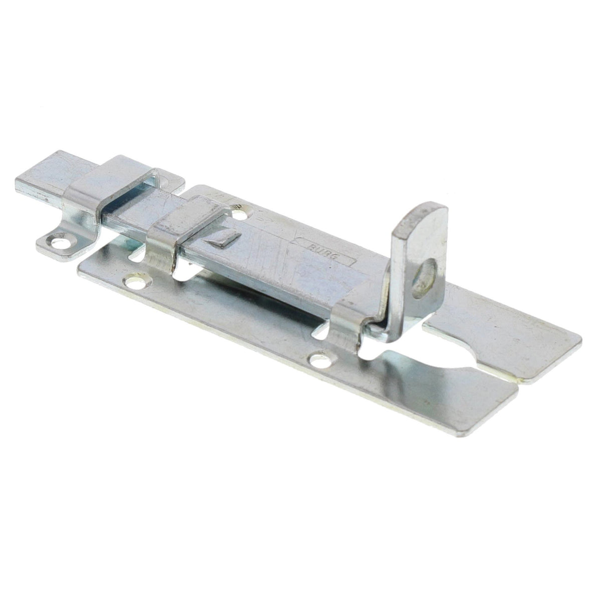 Burg-Wächter Schloss-Riegel, Türriegel für flächenbündige Türen, Verzinkte Sicherheitsvorrichtung für Vorhängeschloss, Wetterfest, SR 60 SB, 60 x 25 mm