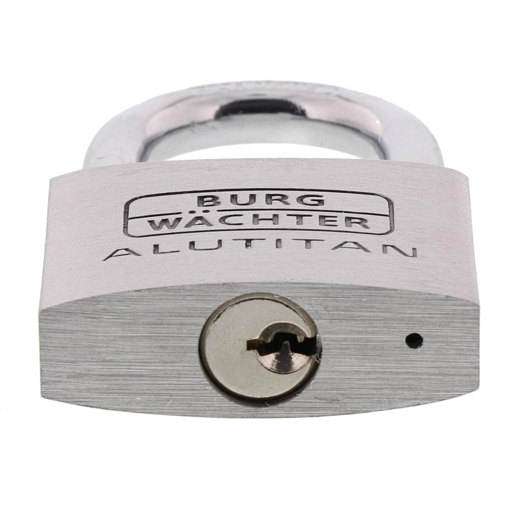 Burg-Wächter Zylinder-Vorhangschloss, 6,5 mm Bügelstärke, Alutitan 770 40 SB