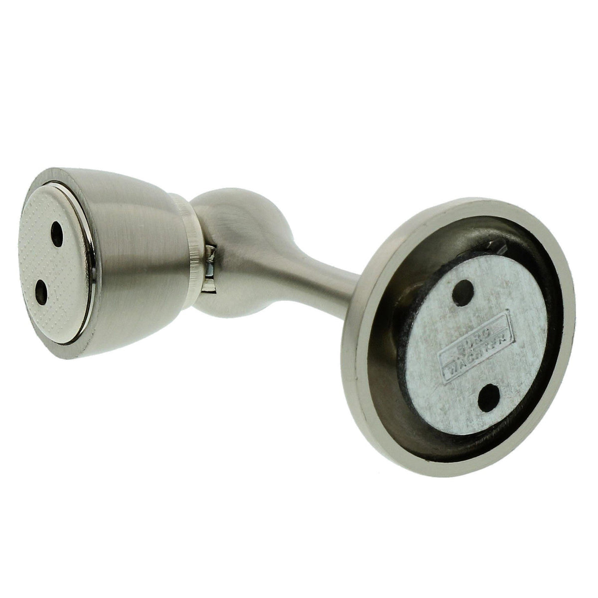 Burg-Wächter, Magnet-Türstopper für Wandmontage, Inkl. Befestigungsmaterial, Haltekraft: ca. 6 kg, TWM 2495 Ni SB, Edelstahl-Optik