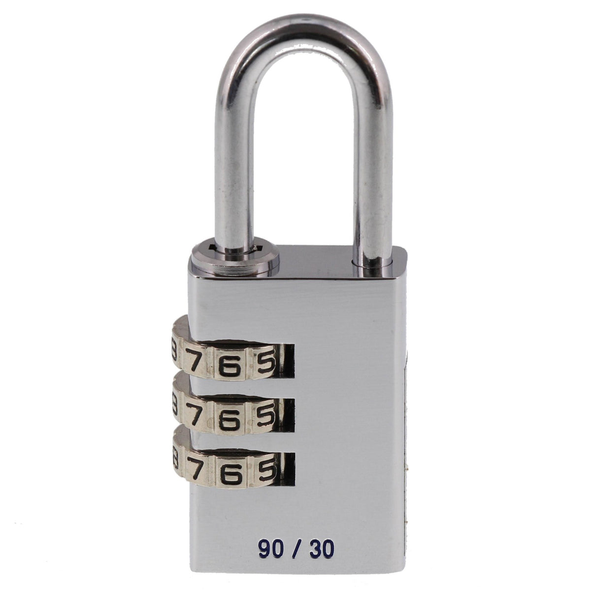 Burg-Wächter 30 Chromo BURG Vorhangschloss Combi Lock 90 CR, 30 mm SB,