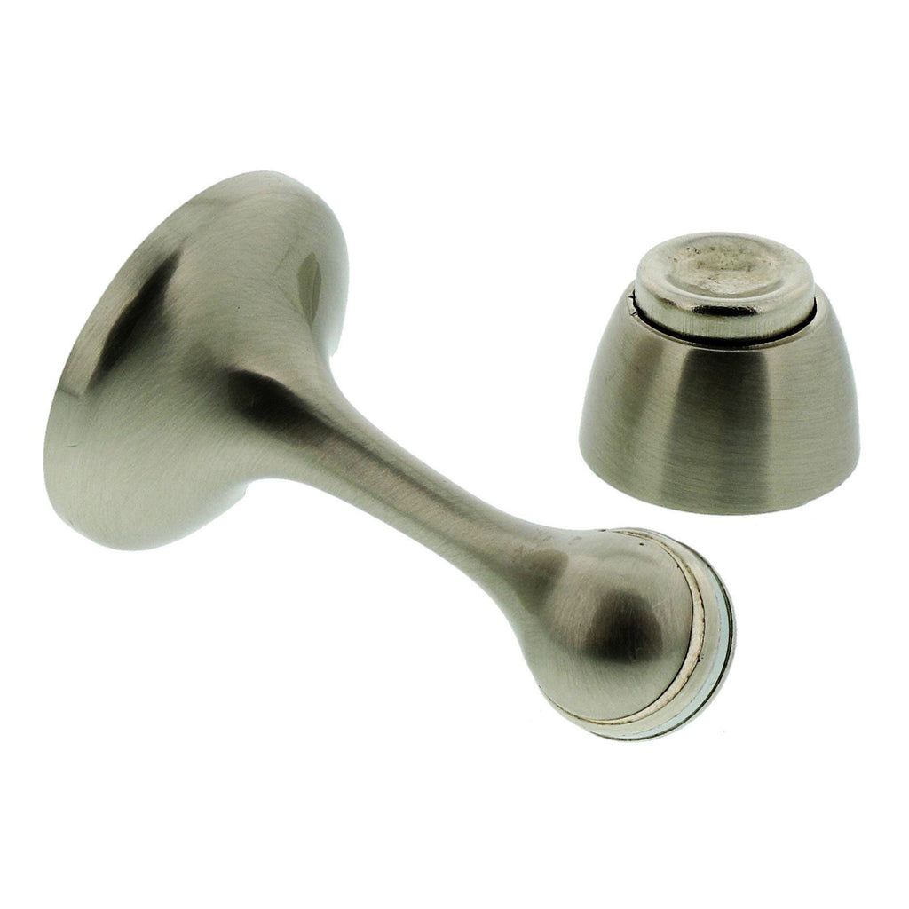 Burg-Wächter, Magnet-Türstopper für Wandmontage, Inkl. Befestigungsmaterial, Haltekraft: ca. 6 kg, TWM 2495 Ni SB, Edelstahl-Optik