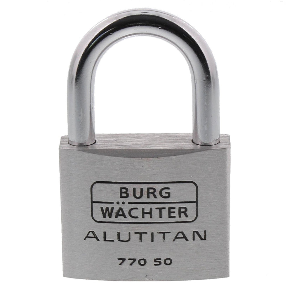 Burg-Wächter Zylinder-Vorhangschloss, 6,5 mm Bügelstärke, Alutitan 770 40 SB
