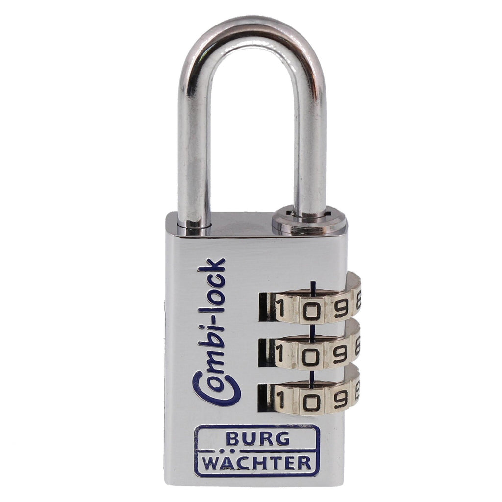 Burg-Wächter 30 Chromo BURG Vorhangschloss Combi Lock 90 CR, 30 mm SB,