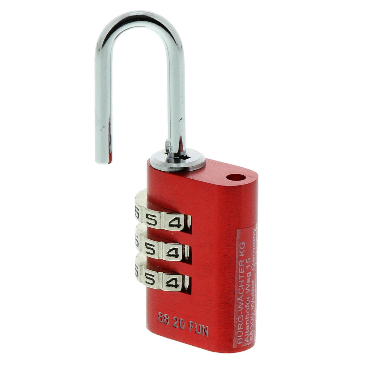 Burg Wächter Verstellbares Zahlenschloss-Set, Combi Lock Duo 88 20 Fun SB, Bügelstärke: 3,2 mm Sortiert