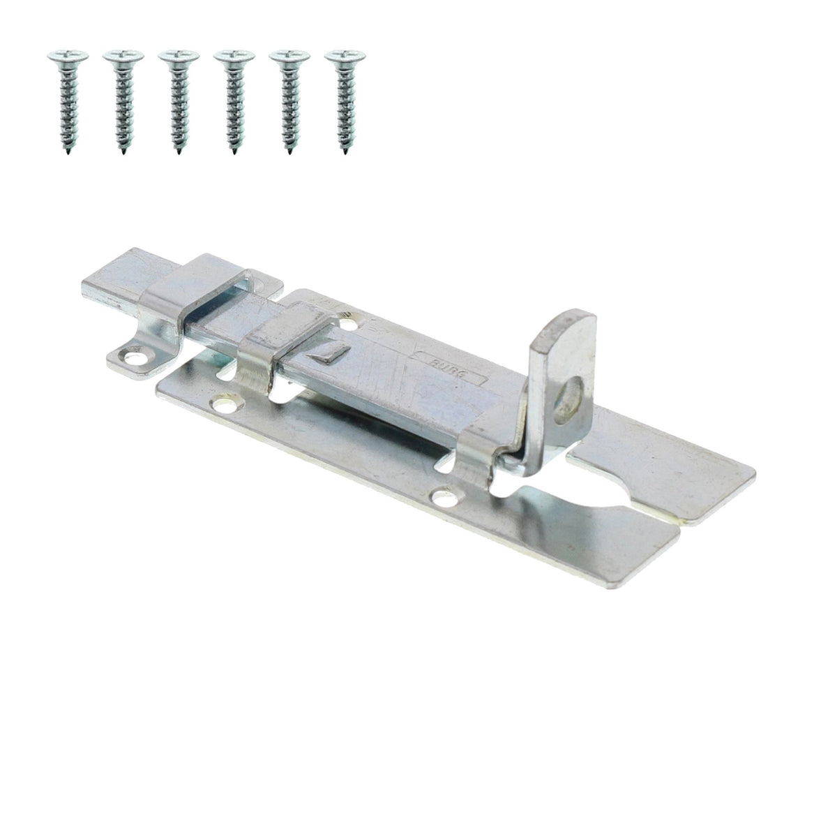 Burg-Wächter Schloss-Riegel, Türriegel für flächenbündige Türen, Verzinkte Sicherheitsvorrichtung für Vorhängeschloss, Wetterfest, SR 60 SB, 60 x 25 mm