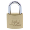 Burg Wächter 3 Vorhangschlösser + 4 Schlüssel, Trio C-Line Bügelstärke: 5 mm TRIO 222 30 GL SB Messing