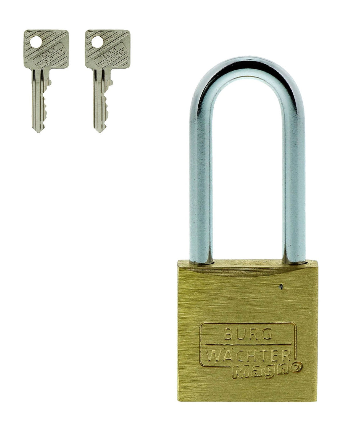 Burg-Wächter Vorhängeschloss-Set, 2er-Set, DUO 400 20 26 SB, Inkl. 2 Schlüssel, Bügelstärke: 3,5 mm