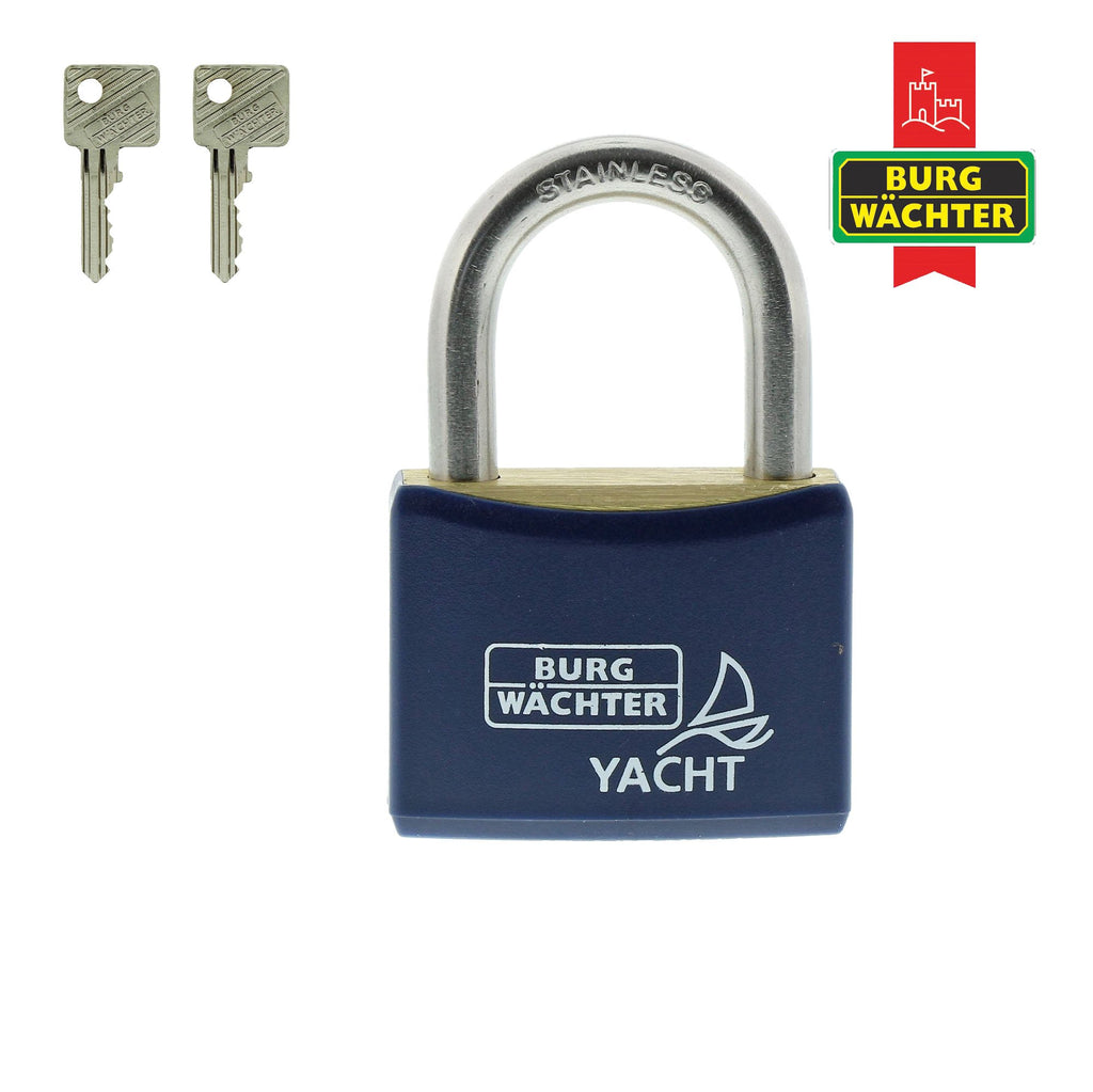Burg-Wächter Yacht 460 Ni 30 SB Vorhängeschloss, Messing, Blau