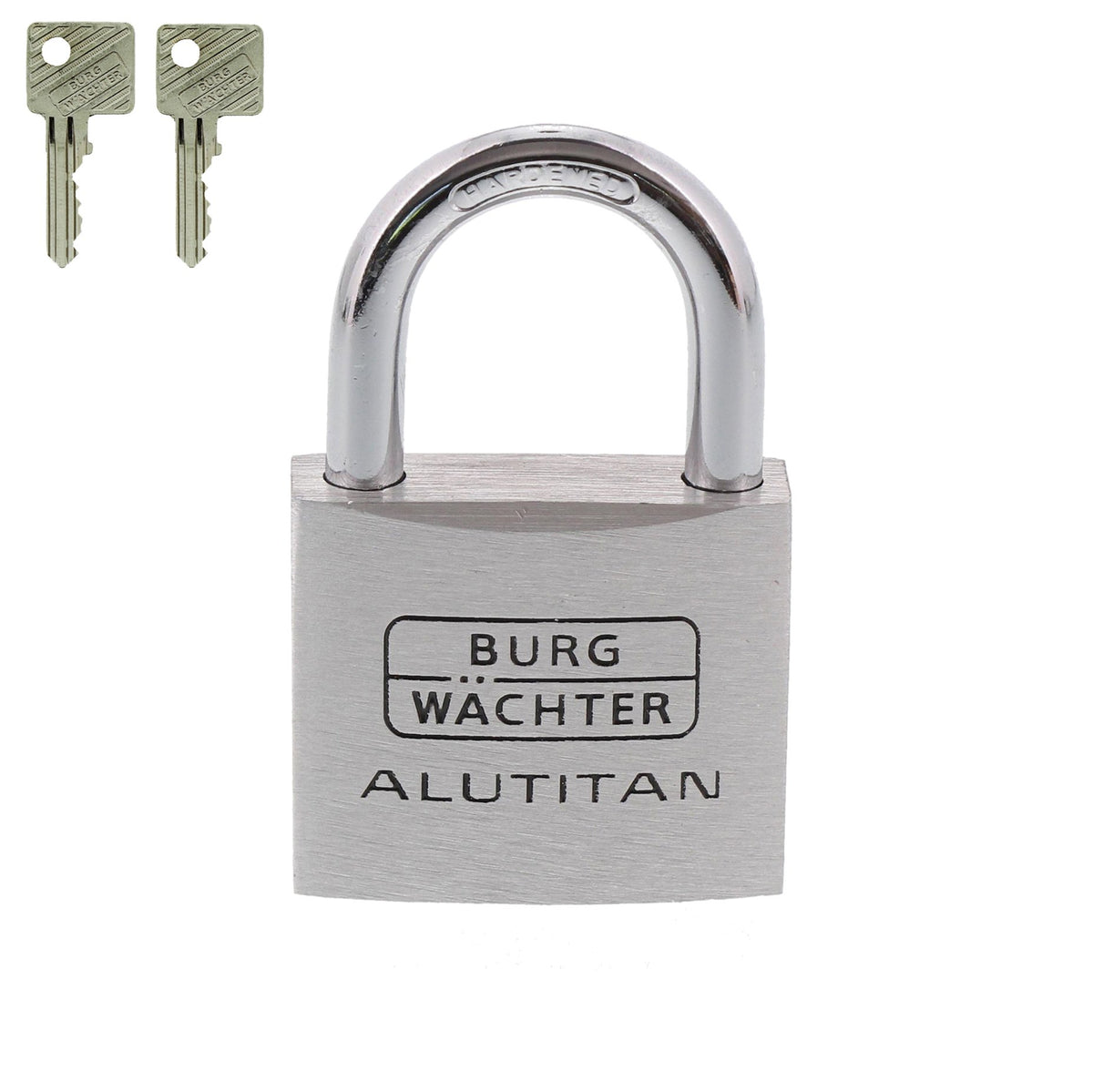 Burg-Wächter Zylinder-Vorhangschloss, 6,5 mm Bügelstärke, Alutitan 770 40 SB