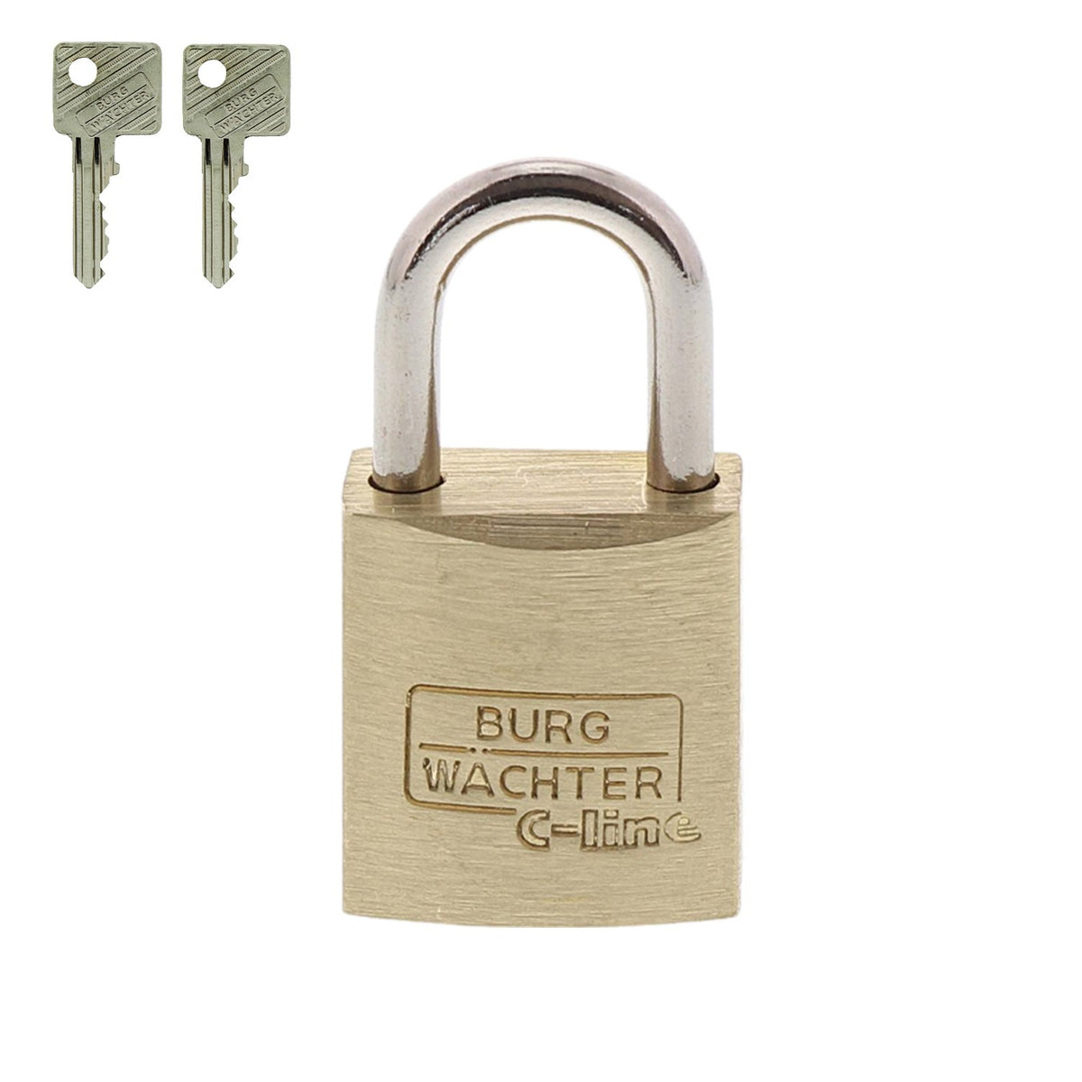 BURG-WÄCHTER Vorhängeschloss, 3 mm Bügelstärke, 2 Schlüssel, C-Line 222 15 SB