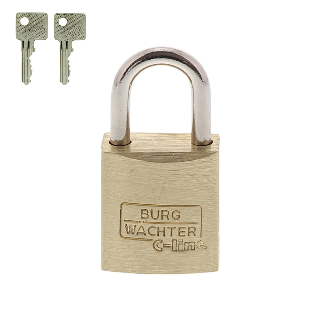 Burg-Wächter Vorhängeschloss, C-Line 222 15 SB, Inkl. 2 Schlüsseln, Bügelstärke: 3 mm