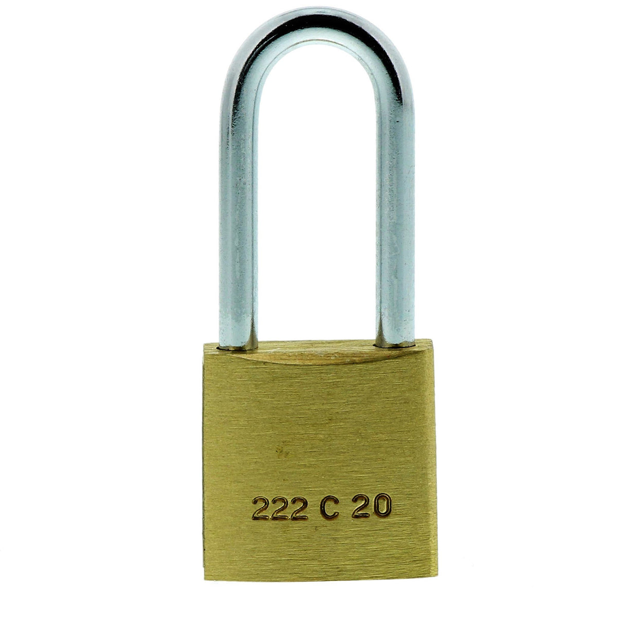 Burg-Wächter Vorhängeschloss, 3,5 mm Bügelstärke, Hoher Bügel, 2 Schlüssel, C-Line 222 HB 20 26 SB