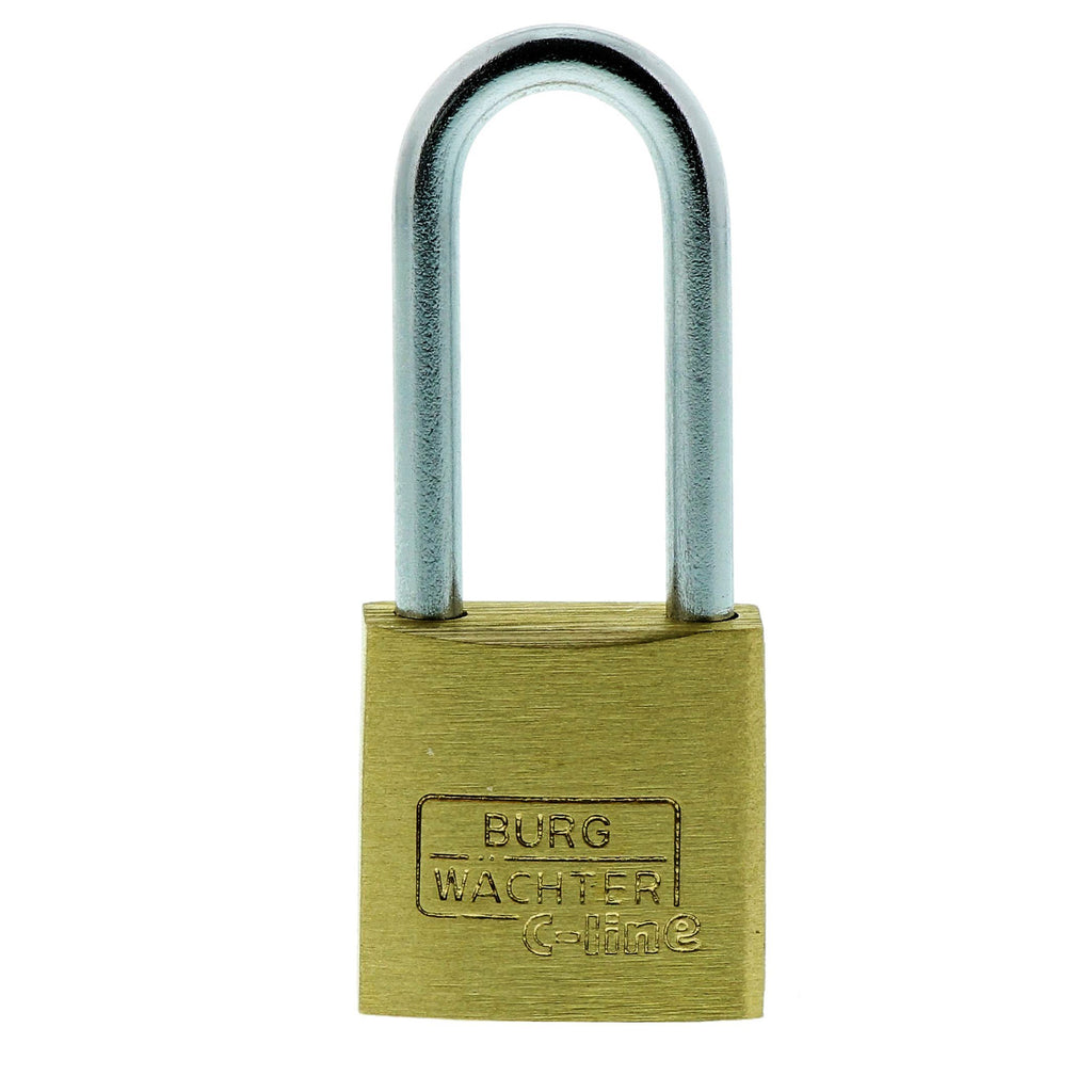 Burg-Wächter Vorhängeschloss, 3,5 mm Bügelstärke, Hoher Bügel, 2 Schlüssel, C-Line 222 HB 20 26 SB