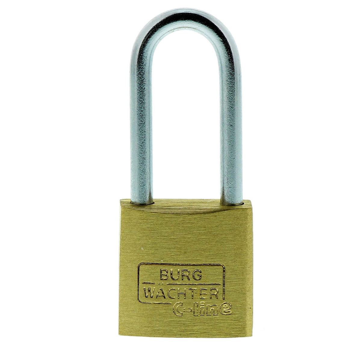 Burg-Wächter Vorhängeschloss, 3,5 mm Bügelstärke, Hoher Bügel, 2 Schlüssel, C-Line 222 HB 20 26 SB