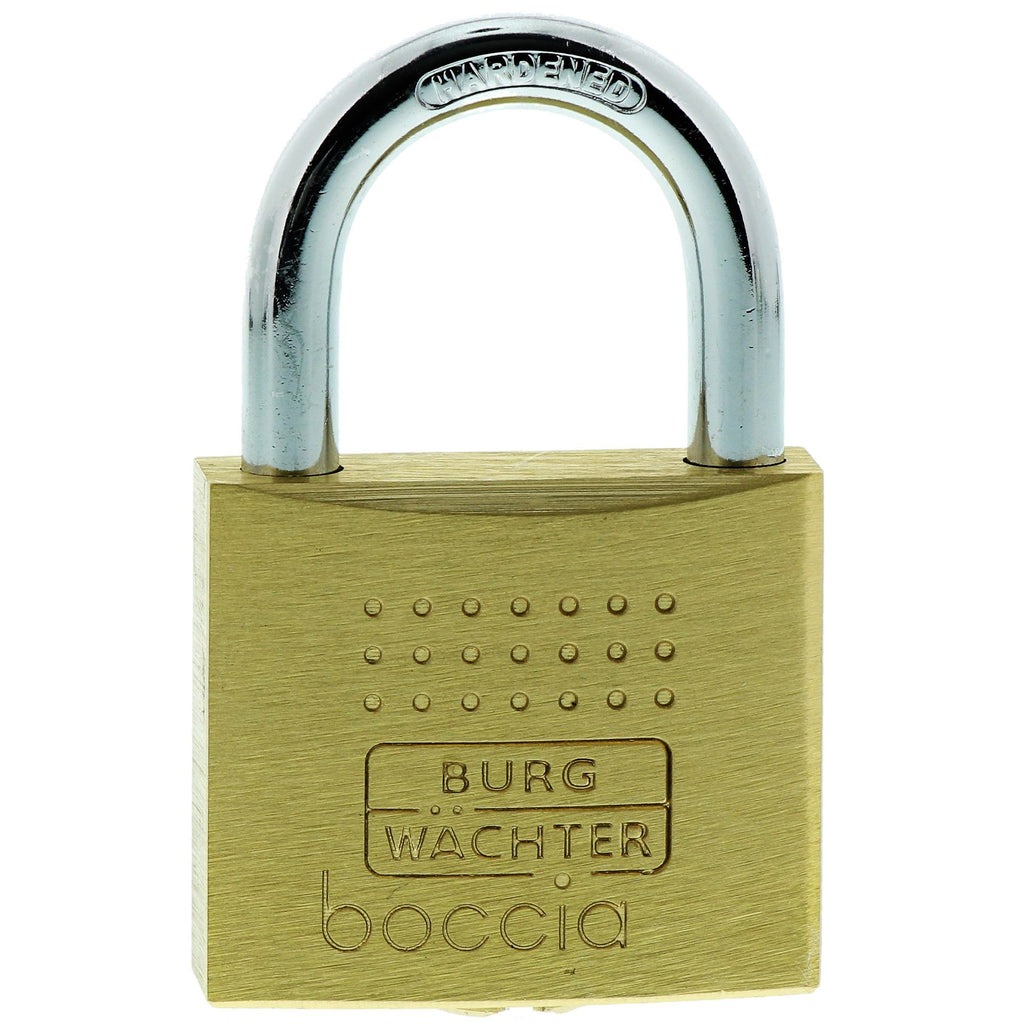 Burg-Wächter Vorhängeschloss, 6,5 mm Bügelstärke, Kneifschutz, 6 Schlüssel, Boccia 450 40 6 SB