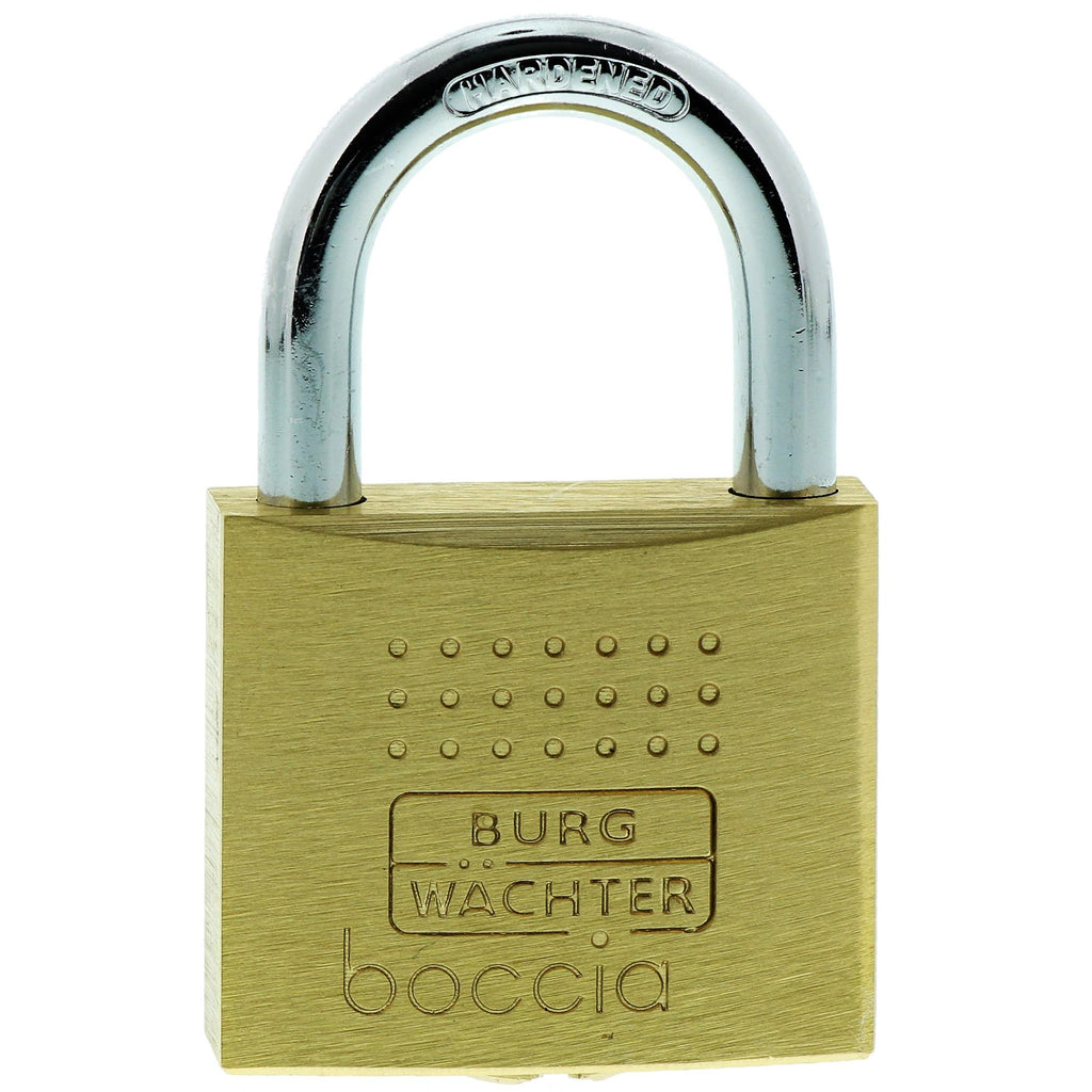 Burg-Wächter Vorhängeschloss, 6,5 mm Bügelstärke, Bohr-und Kneifschutz, 2 Schlüssel, Boccia 450 40 SB